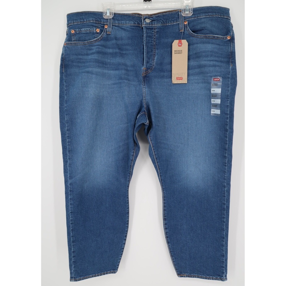 Levi's Women's Wedgie Skinny High Rise Cotton Stretch Denim Jeans 24x26 New